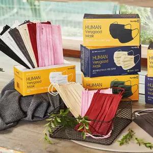 미라클하우스 휴먼 베리굿 마스크 400매 일회용 인증 대형마스크 535087