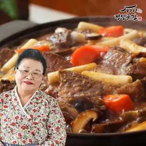 정성곳간 명인 강순의 뼈없는 소갈비 찜 500g 2팩 (총 1kg)