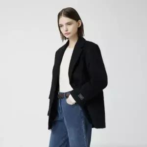 [롯데백화점]씨씨콜렉트 알파카 블렌드 테일러드 싱글 숏 코트 C254MSG003