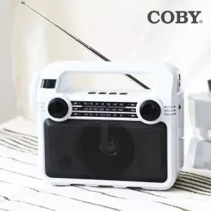 코비 COBY LED 손전등 라디오 블루투스 스피커 FM AM SW USB TF카드 캠핑용 CRF-35B