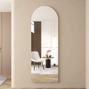 붙이는 전신거울 벽부착 현관 아치형33x130벽걸이겸용 걸이형 않는 미러 드레스룸