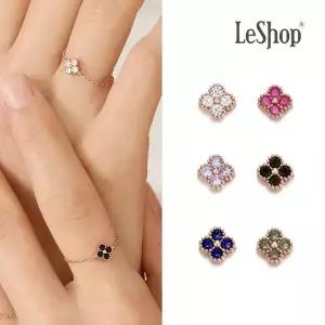 14K 쁘띠 클로버 체인 반지(GoldPlated)_LJ5360BRR