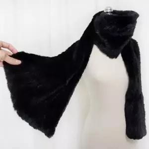 [BELLA.DOI] 풀스킨 니팅 밍크 머플러, 밍크 숄 특대