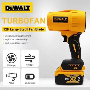 DEWALT 무선 공기 송풍기 브러시리스 터보 팬 폭력적인 팬 800G 추력 휴대용 먼지 송풍 도구 충전식 20V 배