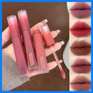 게게 베어 벨벳 매트 소프트 립 글레이즈 가을&겨울 적갈색 립스틱 롱래스팅 화이트닝 립 크림 방수 립 머