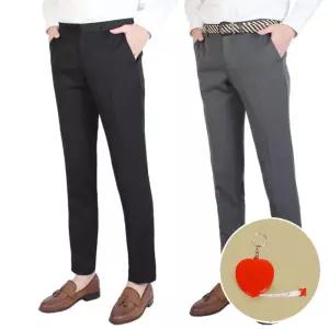 [블루마켓]필골드 남성 봄가을 솔리드정장 슬랙스팬츠D15n줄자se 슬랙스 슬림핏바지 정장팬츠 정장바지 슬