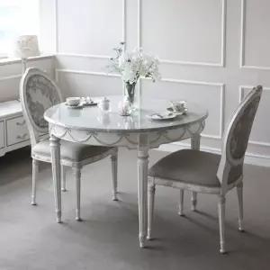 [롯데백화점]꼬떼따블 뮤리엘 마블 원형 식탁 110