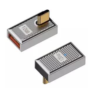 c 타입 충전 젠더 직각 꺾임 데이터 c 타입 고속 젠더 변환 ㄱ자 어댑터 포트