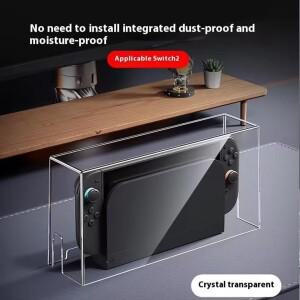 [호환품]닌텐도 호환 Switch 2 콘솔 방진 보호 케이스 NS 액세서리 용 투명 아크릴 도크 먼지 커버