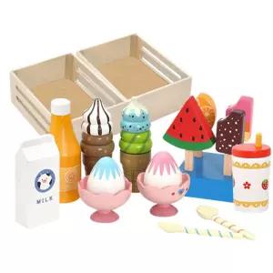 원목 디저트 소꼽놀이 아이스크림 음료 자석 음식 모형 장난감 손주 교사 조카 딸래미