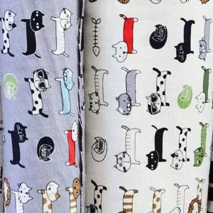 고양이 패턴 천 2color/패브릭/공작용/공작/공예/DIY/공예용천/원단/공예용/DIY천/만들기/무늬/무늬천/방석