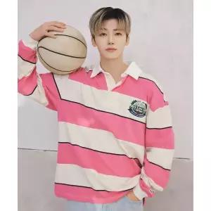 [LEE]NCT 재민 PICK럭비 긴팔 티셔츠 핑크 LE2601LT05PI 721551