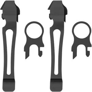 레더맨 서지 웨이브 플러스 차지 AL ALX Ti TTi XTi 멀티툴(블랙)을 위한 2팩 퀵 릴리스 포켓 클립 및