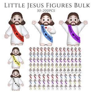 30 200 작은 예수 피규어 당신 사랑 아기 미니 대량 종교 선물 부활절 달걀 채우기호환