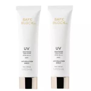 미샤 세이프 블록 RX 브라이트닝 톤업 선크림 SPF50+ PA++++ 50ml 2개