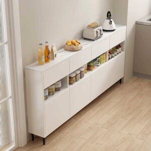 슬림 수납장 폭좁은 서랍장 공간박스 냉장고 수납공간 무늬 3단 엔틱