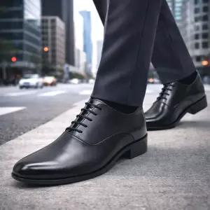 [브랜슈] MS-J131 프리미엄 수제화 남성구두 굽3.5cm 정장화 예식구두 면접 직장인 250~305mm