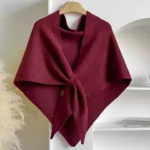 여성 삼각숄 패션 데일리 겨울 따뜻한 어깨망토 머플러