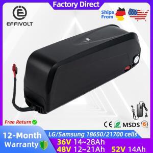 LG 삼성 전기자전거 배터리 하일롱 36V 48V 52V 20Ah 18650 21700 250W 1100W 모터용