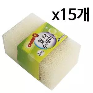 그린피아 휠타 수세미2p x(15개) 주방수세미 설거지