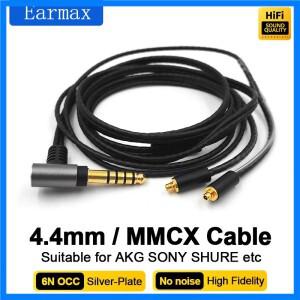 4.4mm 밸런스드 스테레오 AKG 소니 N5005 SE215 N40 N1AP F5 이어폰 교체 가능 단결정 구리 케이블
