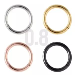 피어싱 316L 세그먼트 원터치 0.8mm 링 클릭커 써지컬