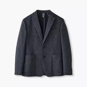 [하프클럽/에스티코]혼방 허니콤 조직 썸머 자켓_네이비 DJAVB21CSN