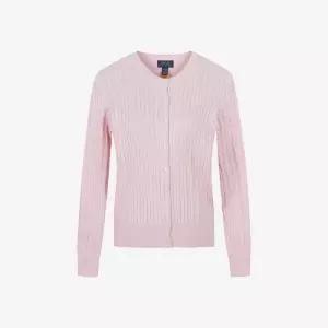 [폴로랄프로렌]케이블 니트 걸즈 가디건 연핑크 (41563907)