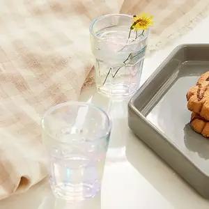 소품 홈파티 술잔 홀로그램 소주잔 4개세트 와인잔 크리스탈 유리 컵 소주잔 언더락 맥주컵 강화