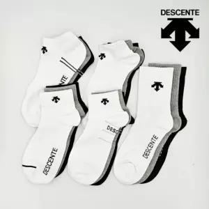 [교차선택가능] 데상트 데일리 남성 스니커즈 단목 중목 양말 스포츠 캐주얼 성인 학생