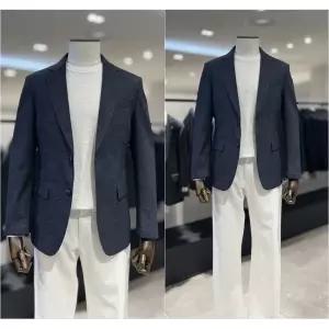 [롯데백화점]레노마 26년 S/S 매년완판 자켓 신상 전체스판 다계절 자켓 네이비컬러 RSBIBJ92A EK3653