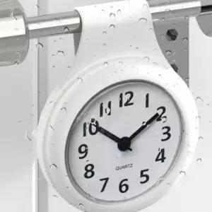 방수시계 화장실 욕실 흡착식 무타공 부착형 수영장용