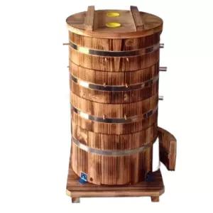 원형벌통 채집박스 양봉 토종 통 꿀 밀납 꿀벌통 원통 됫박 상자 나무 벌꿀