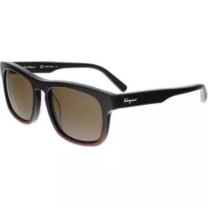 살베토레 페라가모 SF789S 012 55mm 블랙 버건디 브라운 선글라스 3049220