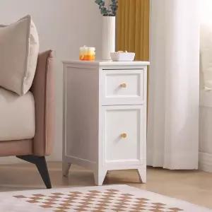 북유럽 좁은협탁 미니 틈새 침대협탁 폭좁은 사이드 좁은 블 서랍 보리 수납 선반