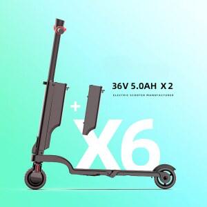 AS/1년 HX X6 배낭 바이크 전동킥보드 가속기 대중교통 단일배터리 접이식