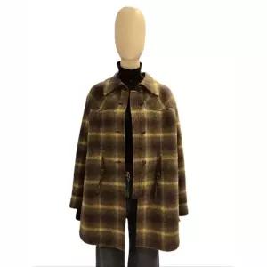 [롯데백화점]쥬크 알파카 블렌디드 스트링 체크 코트 (Z254MSG550)