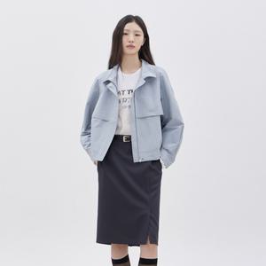 [AK플라자] [주크] 유틸리티 하이 넥 블루종 점퍼