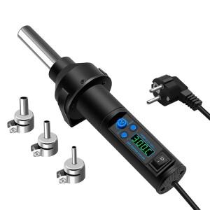 뜨거운 공기 송풍기 히트 건 헤어 드라이어 납땜 8018lcd 220v 450w Bga 재 작업 솔더 스테이션 용접 전원