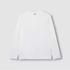 자주 남성 스마트 코튼 긴팔 티셔츠 흰티 면티 화이트 MNA