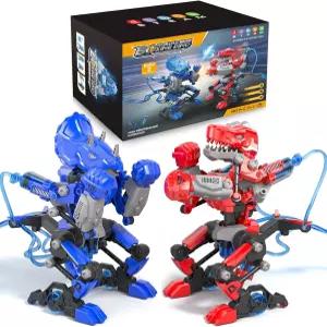 유압 복싱 봇 빌드 키트 STEM 교육 격투 게임 세트 용 2인용 배틀 로봇 장난감 5세 6세 7세 8세 9세 소년을