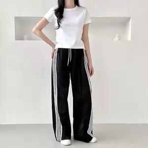 아르떼므 레이스 트랙 와이드 팬츠 SD-250617라인운동복 츄리닝 트레이닝 바지 줄츄리닝