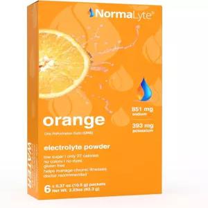 노말리테 오렌지 - 전해질 분말 패킷 임상적으로 연구된 음료 믹스 6가지 유효 수분 보충 스틱