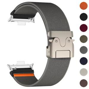 레드미 워치 6/5/4용 낙하산 루프 스트랩, 샤오미 미 밴드 9 프로/미 8 프로용 나일론 교체 팔찌 액세서리