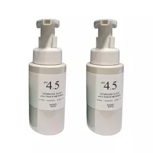 해피바스 여성청결제 pH4.5 약산성 쑥 버블 250mlx2개 Y존 저자극 데일리 여성세정제