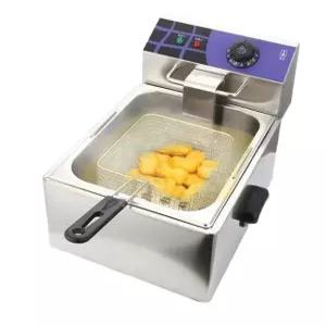 소형 튀김기 19L 스테인리스 업소용 기름 튀김냄비 돈까스 치킨