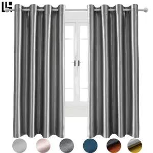 가능 사계절 단열 방한커튼 실크 커튼 넓은 양각 사용 쉬폰 플리츠 밝은 암