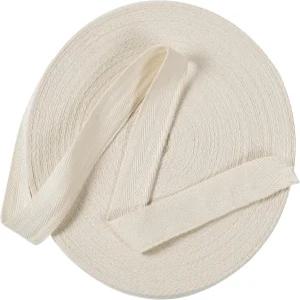 면 트윌 테이프 리본 1/2인치 와이드 헤링본 웨빙 롤 바이어스 바인딩 바느질 및 DIY 공예용 천연(베이지