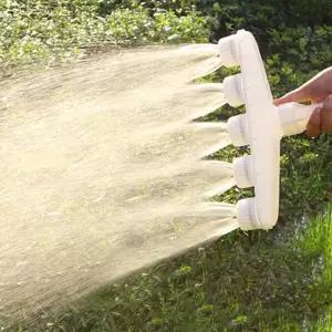 다용도 스프링쿨러 회전 조절형 농업용 5 헤드 스프링쿨러 원예용 잔디 정원 물뿌리개 수도꼭지 물줄기