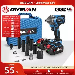 전동라쳇 충전식 임팩 드릴 ONEVAN 1200Nm 브러시리스 전기 임팩트 렌치 무선 소켓 1/2인치 파워툴 마키타